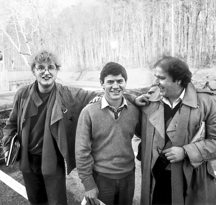 Arnaud Bédat, Philippe de Dieuleveult et Stanislas Popovic en 1984