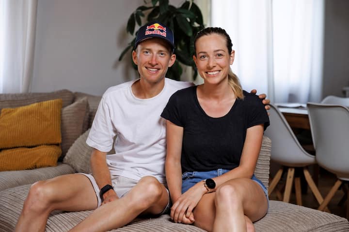 Rémi Bonnet en compagnie de son amie Lise