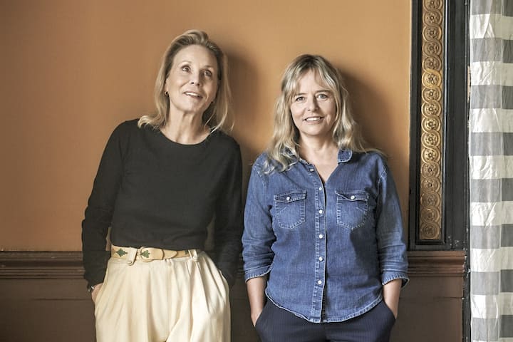 Marthe Keller et la dramaturge Sandra Gaudin