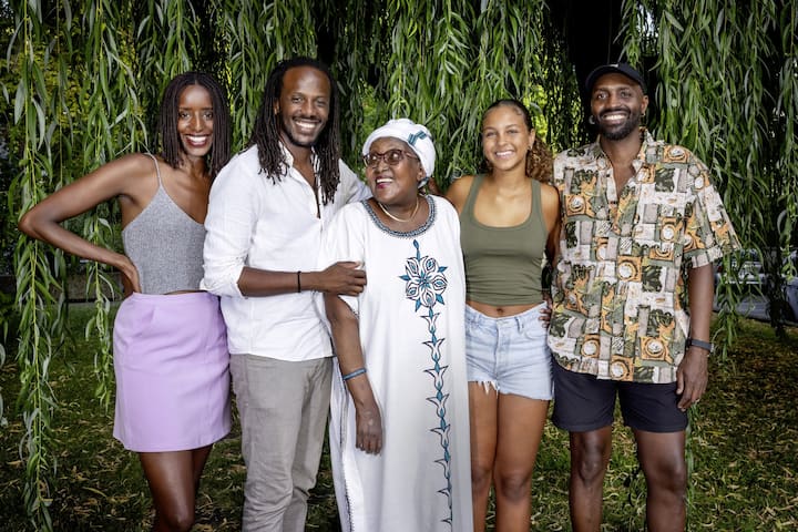 Shyaka Kagame avec sa famille 