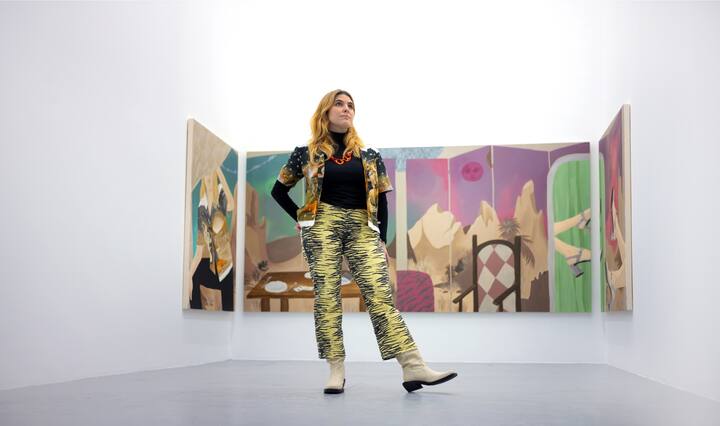 La jeune artiste Romane de Watteville