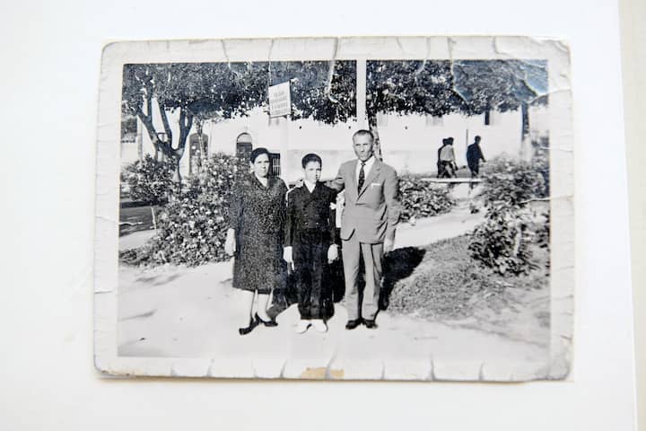 Nino Rizzo enfant avec ses parents
