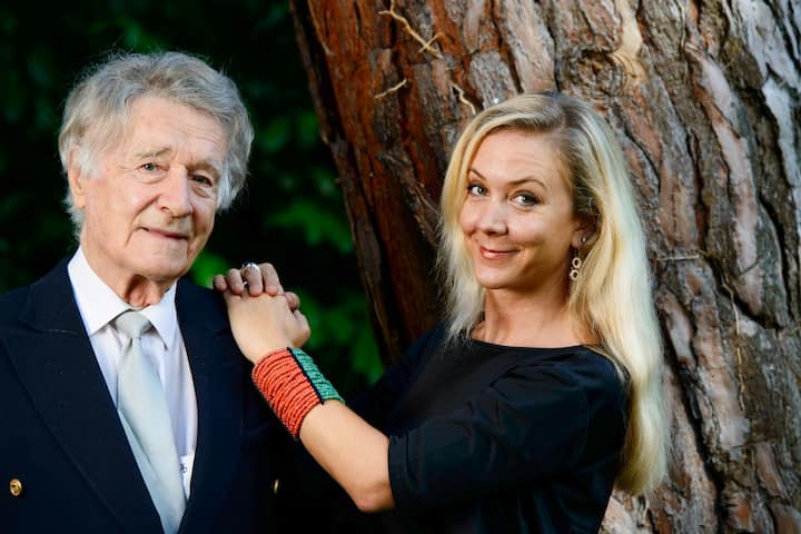 Vera Weber avec son père Franz Weber