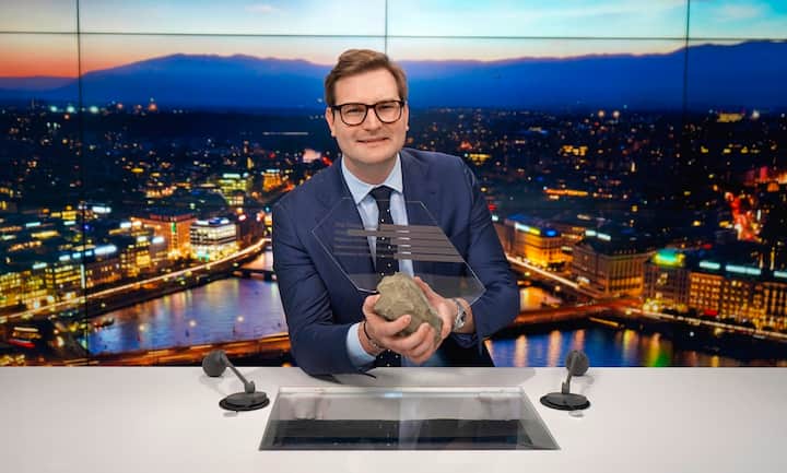 Le journaliste et rédacteur en chef de Léman Bleu, Jérémy Seydoux