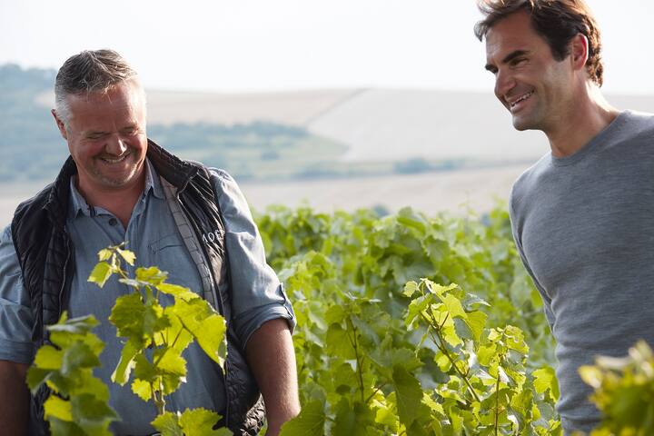 Roger Federer with Christian Cordonnier