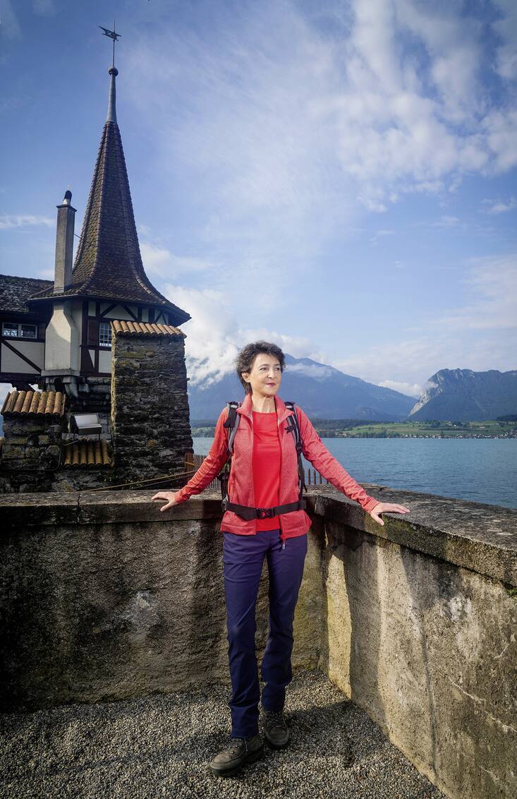 au début de la balade avec le château Auberhofen.Â