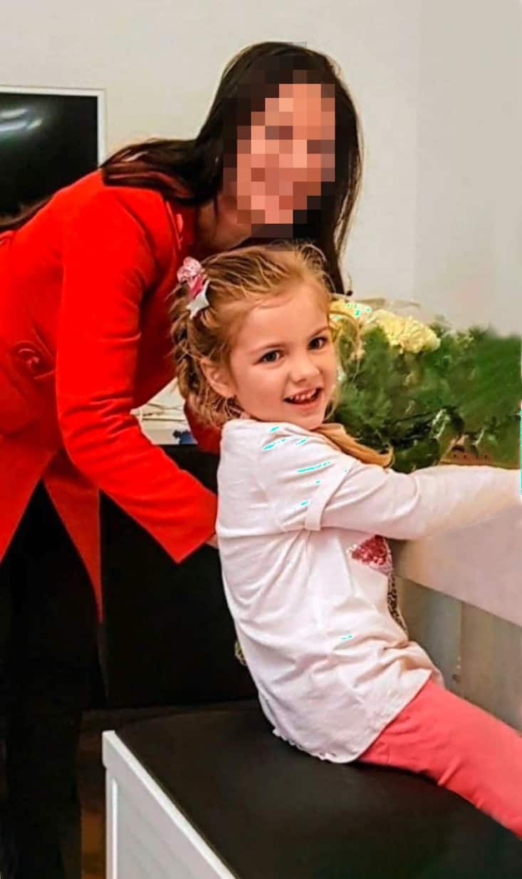 Grace-Victoria et sa mère