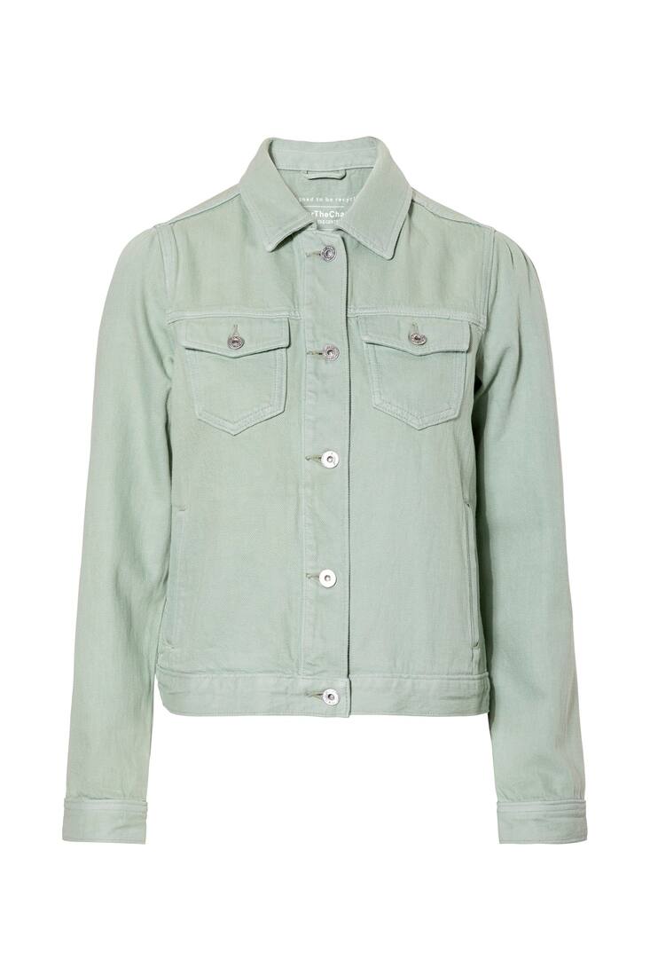 Veste en jean vert sauge de la collection Forever Denim, 49 fr. 95