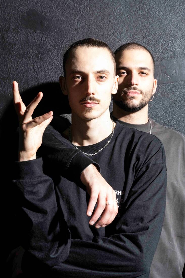 Le duo de danseurs David Gross et Matteo Santoro, alias Cooper & Voldo