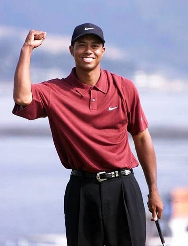 Tiger Woods remporte l'US Open à Pebble Beach le 18 juin 2000
