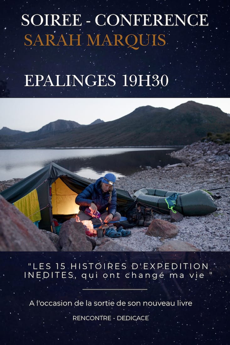 Conférence avec Sarah Marquis autour de la sortie de son livre «15 histoires d'expéditions inédites»