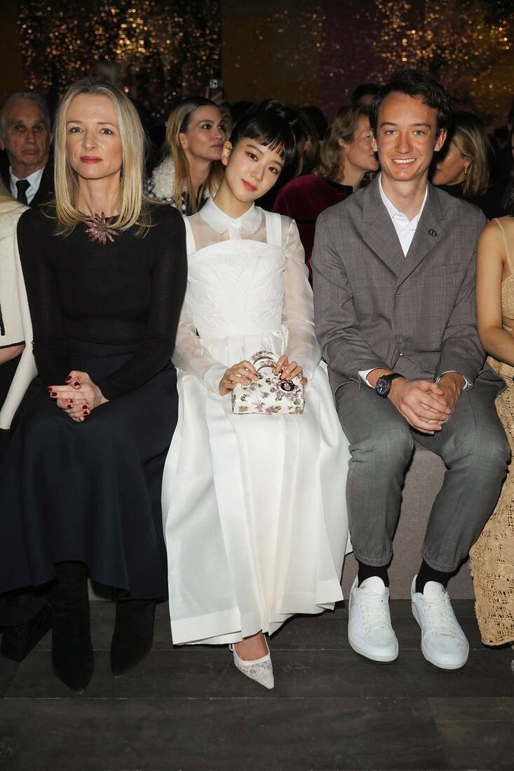 Delphine Arnault, Jisoo et le CEO de TAG Heuer Frederic Arnault