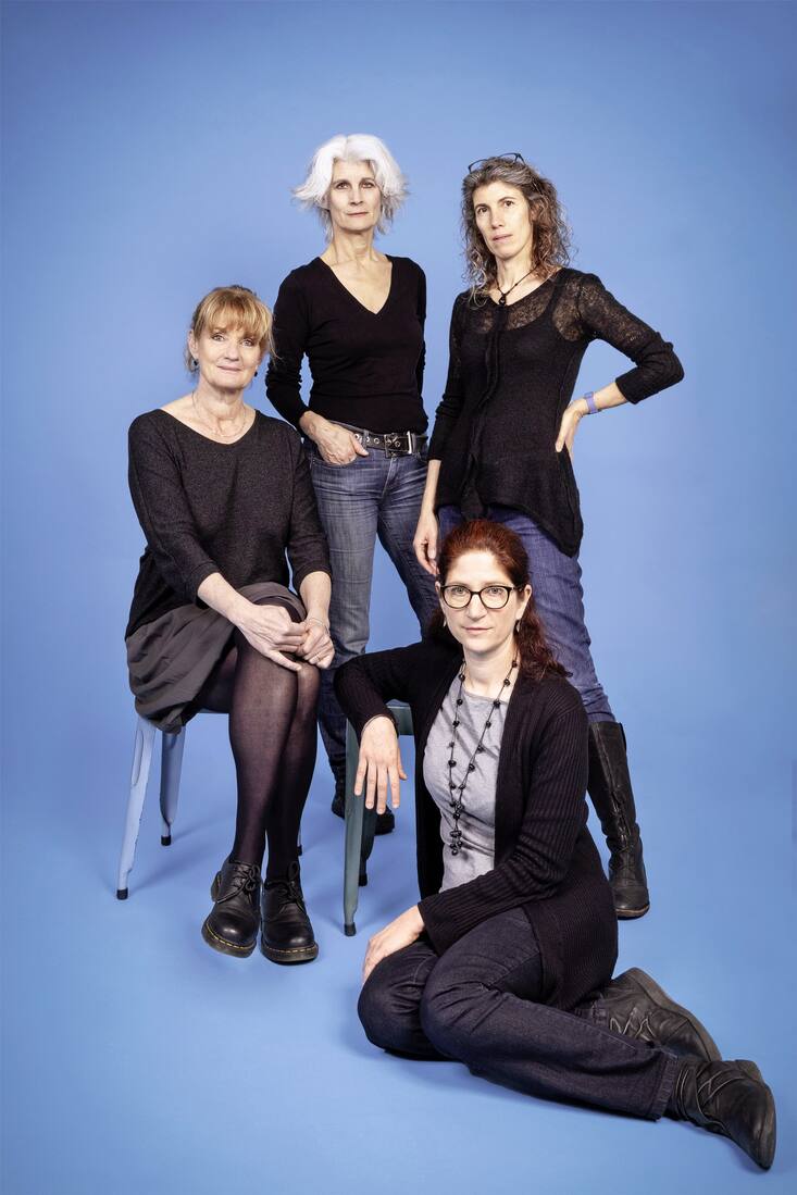 Les 4 initiatrices de la Marche bleue