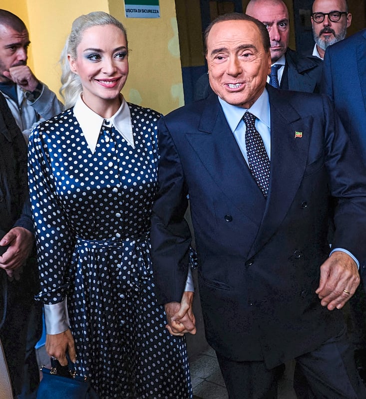 Berlusconi avec sa dernière compagne Marta Fascina