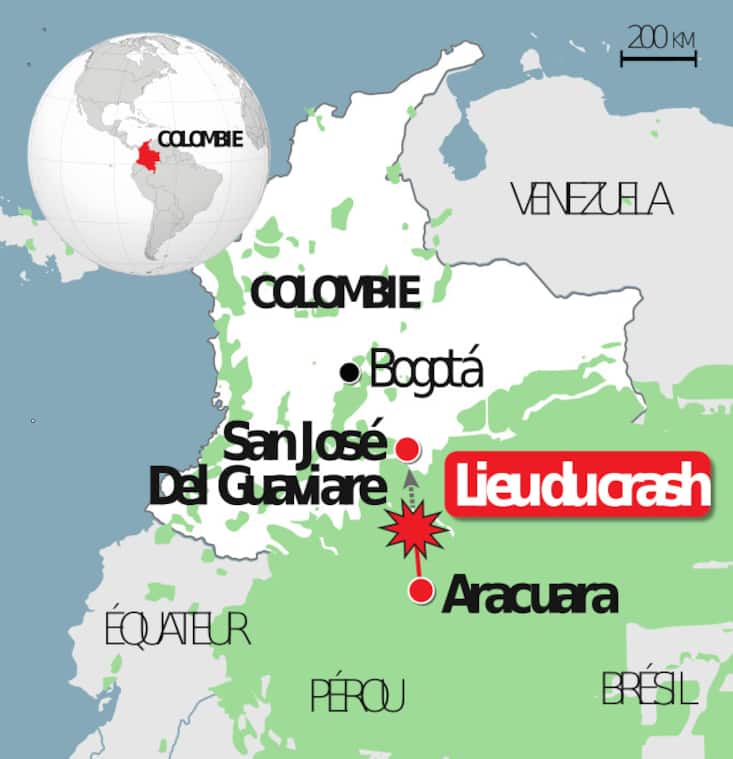 carte de la colombie