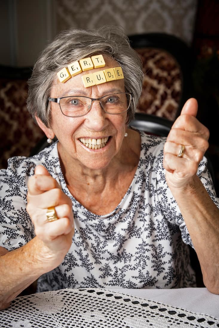 Gertrude Berset, passionnée de Scrabble