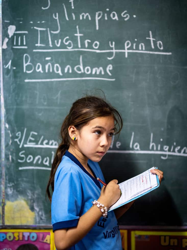L'école : Escuala Basica N2287, colegio Nacional à Villarrica, Paraguay mai 2023. © Nicolas Righetti / Lundi13