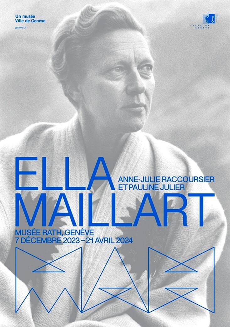 affiche de l'exposition "Ella Maillart" au Musée Rath