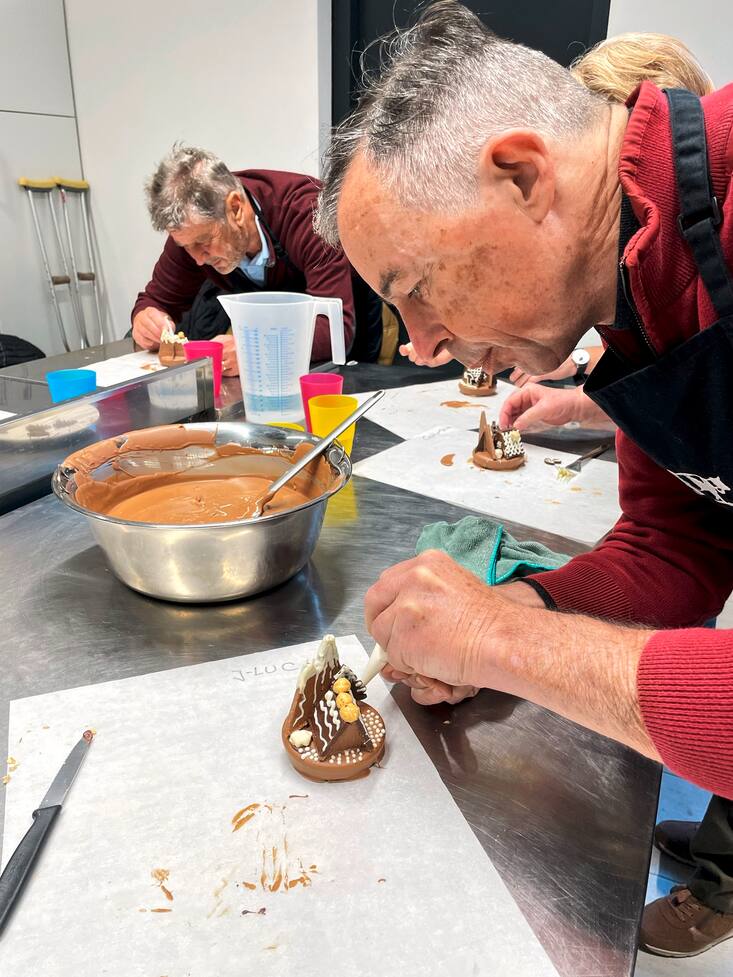 Atelier chocolat de L'illustré avec Stéphanie Oberson
