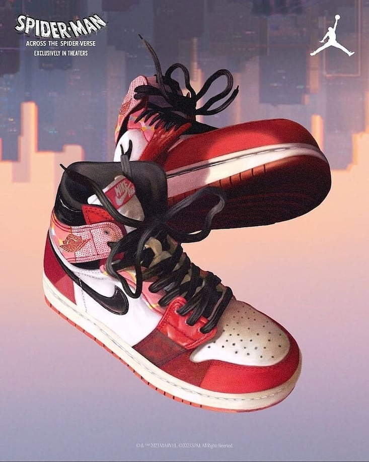 L'illustration de Dexter Maurer pour le modèle Air Force 1 Spider-Man
