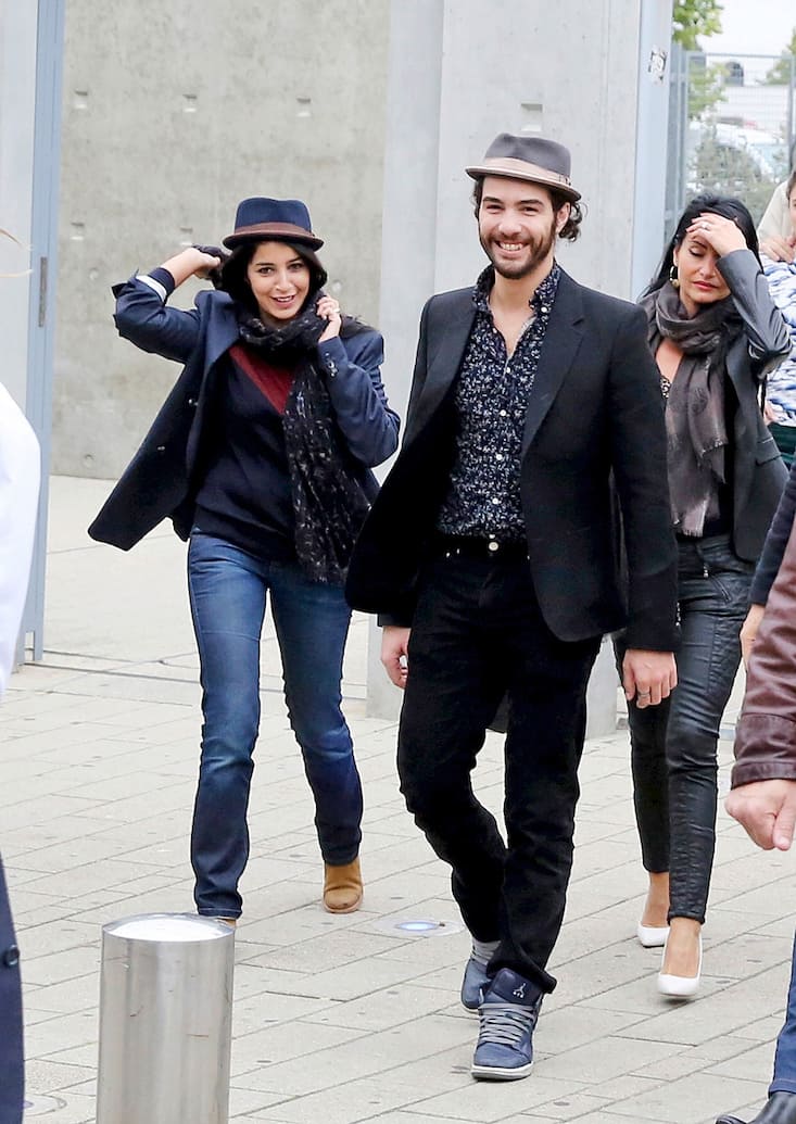 L'actrice Leïla Bekhti avec son compagnon l'acteur Tahar Rahim
