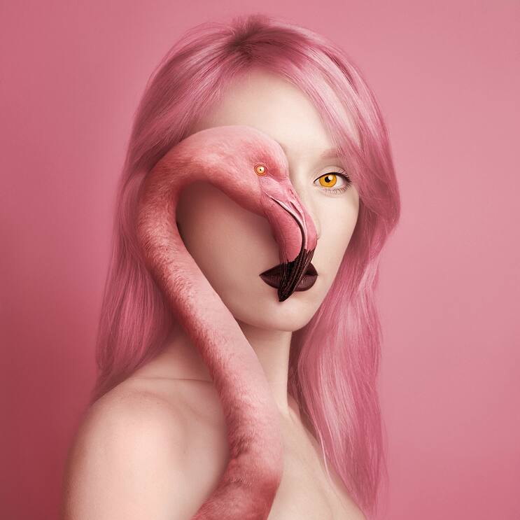 Flora Borsi, autoportrait de la série Animeyed