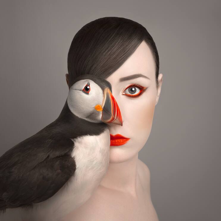 Flora Borsi, autoportrait de la série Animeyed