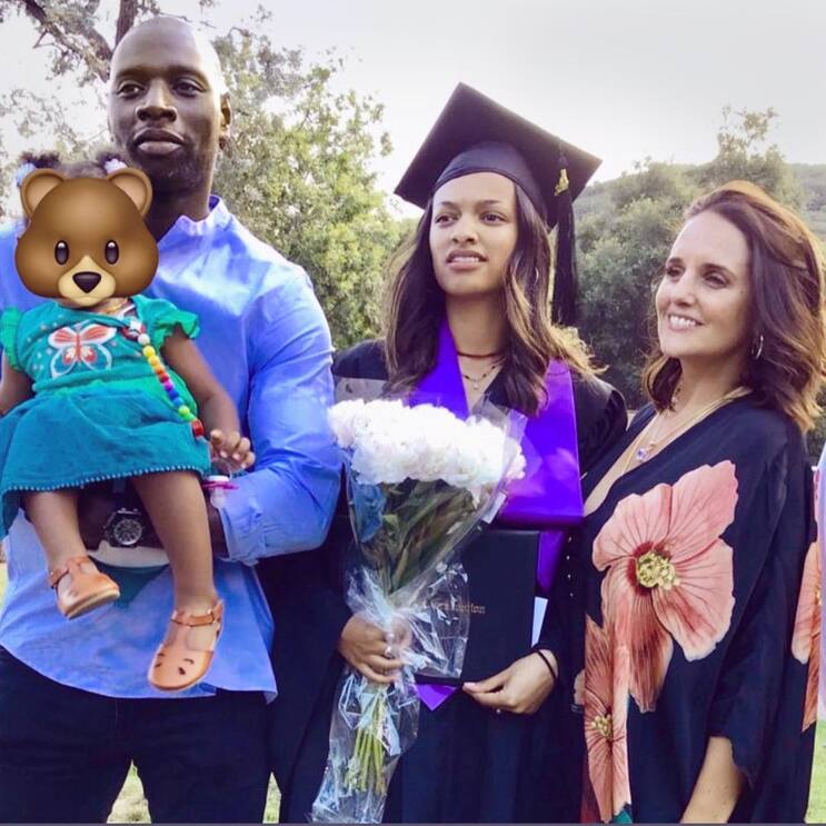 La famille d'Omar Sy, en Californie