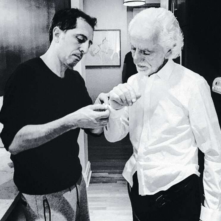 Gad Elmaleh et son père.