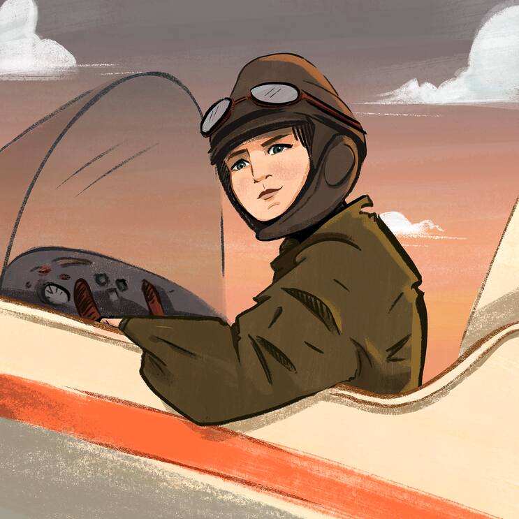 Else Haugk, première pilote de Suisse