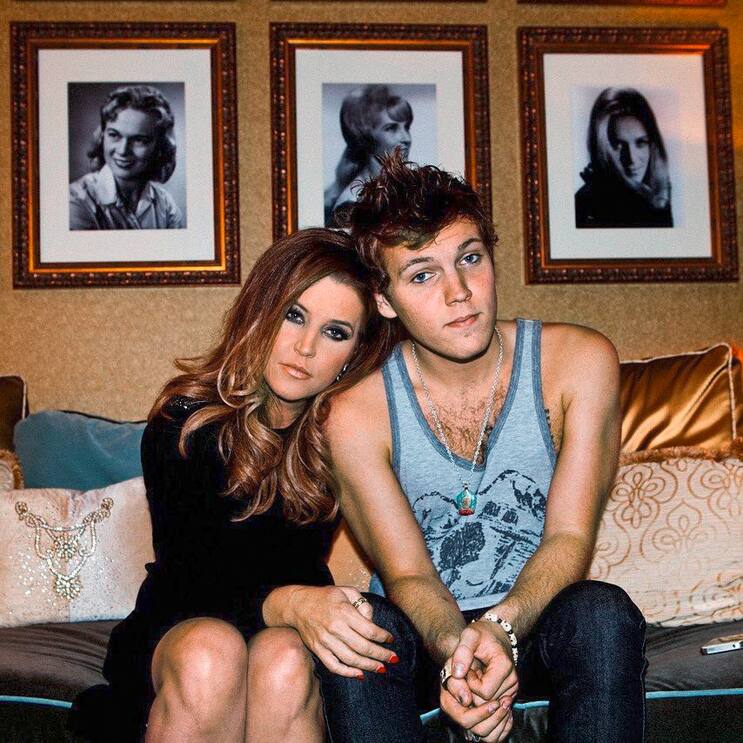 Lisa Marie Presley et son fils Benjamin