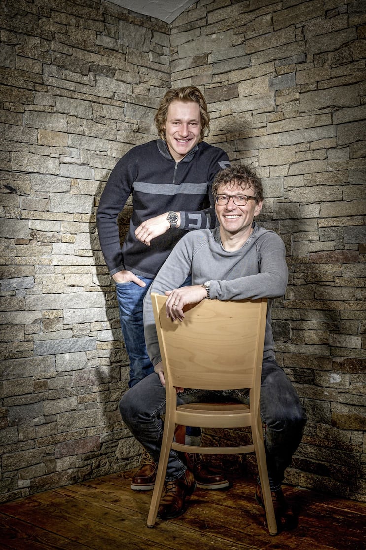 Marco Odermatt et son père
